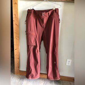 The North Face men’s ski snow pants, rust color xl